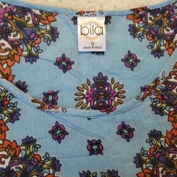 Billa size S printed top crochet bottom boho - Picture 3 of 4